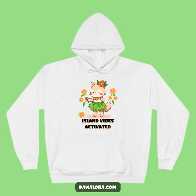 Cozy Funny Hula Animal Grass Skirt Hoodie - Warm Tropical Fun Gift
