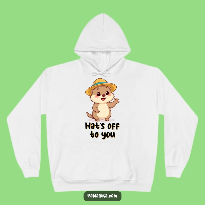 Funny Mongoose Wave Hoodie: Cozy Greetings, Ultimate Funny Gift!