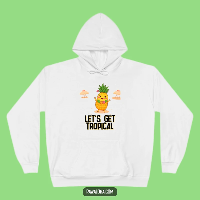 Funny Pineapple Hula Dancer Hoodie - Cozy Tropical Fun Gift!