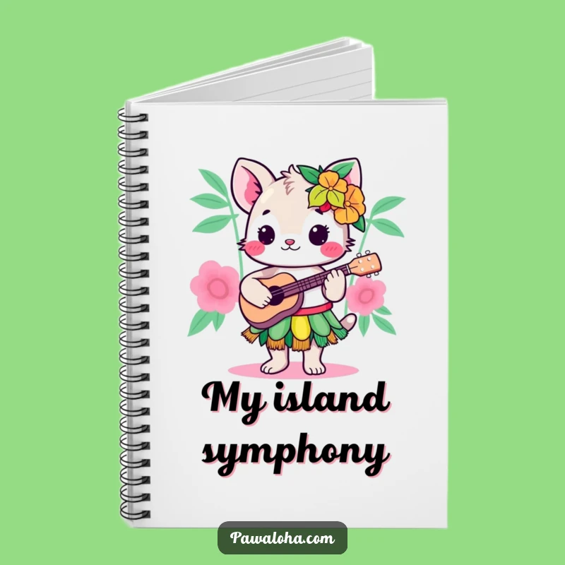 Funny Kawaii Hula Animal Notebook: Jot Down Ideas with Island-Inspired Humor