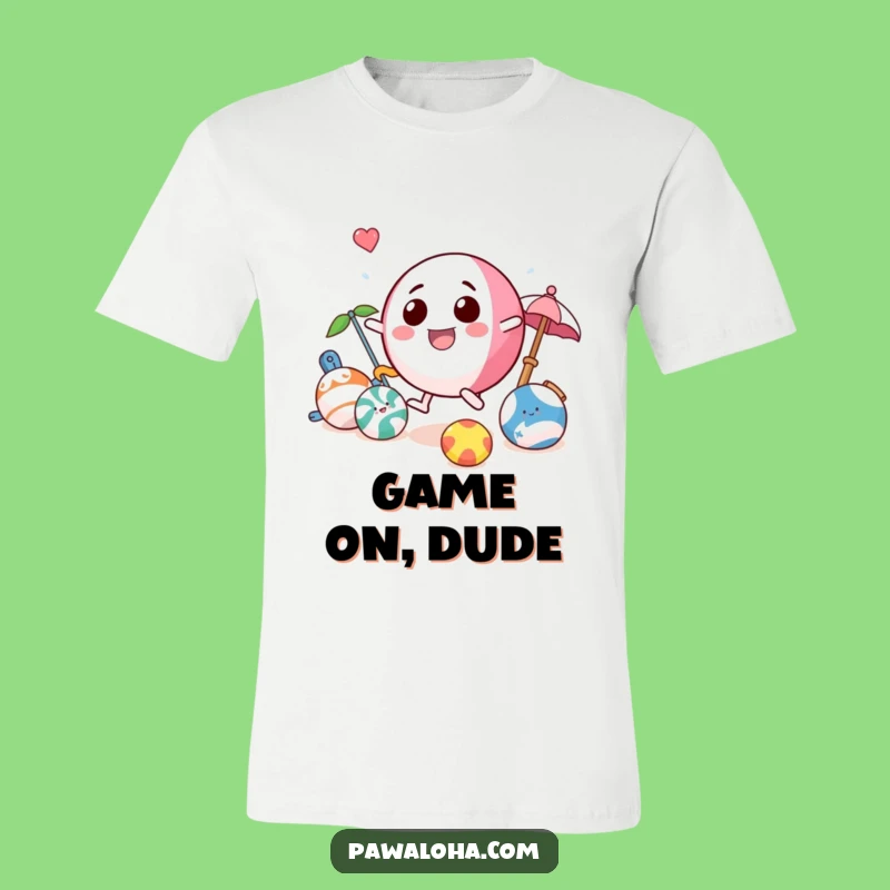 Funny Beach Ball T-Shirt: Playful Toy Character Tee for Summer Vibes